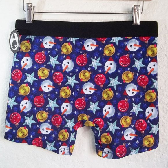 CRAZY BOXER Ugly Merry Christmas Print Knit Boxer Briefs M NWT Holiday Kitsch - Picture 2 of 6